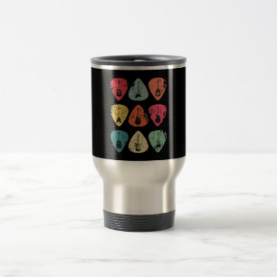 Mug De Voyage Onglet de guitare Retro Vintage pour Guitaristes B