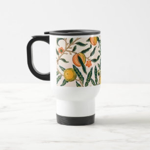 Mug De Voyage Ornement blanc de la grenade à fruits William Mor