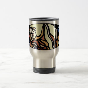 Mug De Voyage Ours polaire Art Voyage Musique Art autochtone Our
