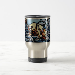 Mug De Voyage Ours polaire Art Voyage Musique Art autochtone Our