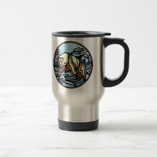 Mug De Voyage Ours polaire Art Voyage Musique Art autochtone Our