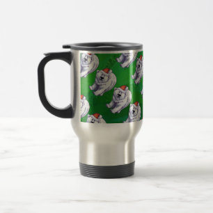 Mug De Voyage Ours polaire Noël sur vert