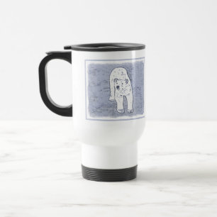 Mug De Voyage Ours polaire sur la peinture sur glace - Art origi