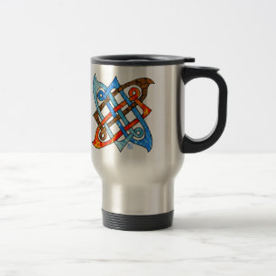 Mug De Voyage Pagan Celte noeud Terre Air Fire Éléments d'eau