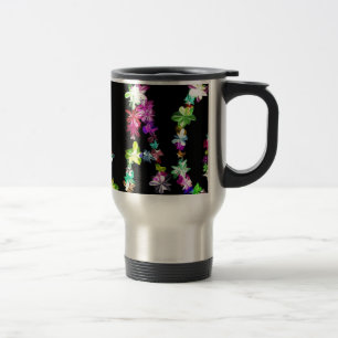 Mug De Voyage "PAIX" dans l'art des fleurs Imprimer