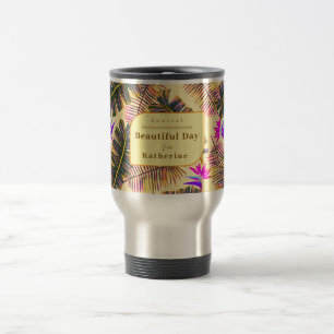 Mug De Voyage Palm Paradise jaune