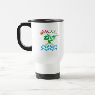 Mug De Voyage Palme Vacay Blanc—