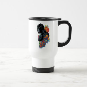 Mug De Voyage Panthère noire   Graffiti de la tribu Black Panthe