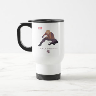 Mug De Voyage Panthère noire silhouette héroïque
