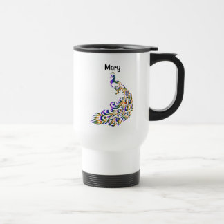 Mug De Voyage paon personnalisé