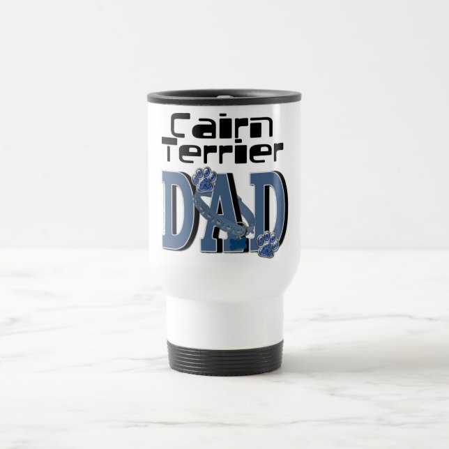 Mug De Voyage PAPA de Terrier de cairn (Centre)