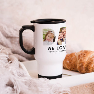 Mug De Voyage Papa nous t'aimons 3 Lettre photo