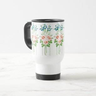 Mug De Voyage Papier peint baroque bouquet de fleurs