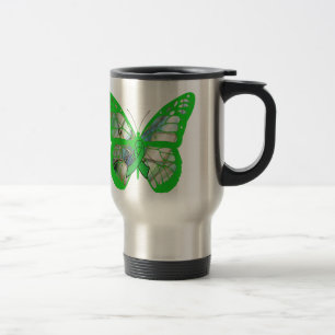 Mug de voyage Papillon de sensibilisation à la mal