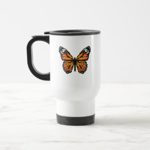 Mug De Voyage Papillon monarque en polygone