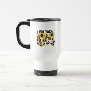Mug De Voyage Papillon vintage Trouvez votre lumière intérieur