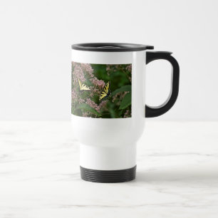 Mug De Voyage Papillons à queue de tigre sur Joe Pye Weed
