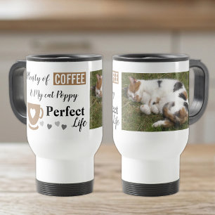 Mug De Voyage Parfait chat animal de compagnie et photo de café