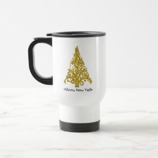 Mug De Voyage parties scintillant dorée de noël