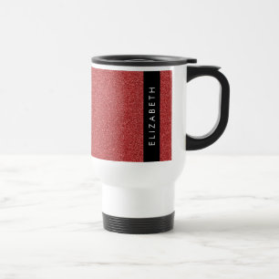 Mug De Voyage Parties scintillant rouge, Arrière - plan Parties