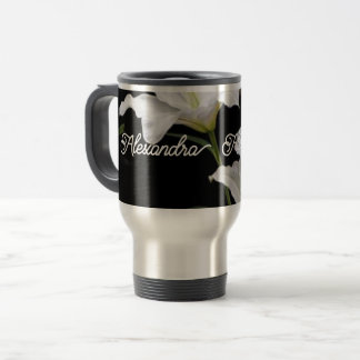 Mug De Voyage Paruline avec poignée, couvercle et paille, inoxyd