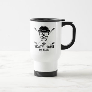 Mug De Voyage Patinage de crâne de hockey dur ou autre