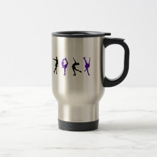 Mug De Voyage Patineurs artistiques - pourpre et noir