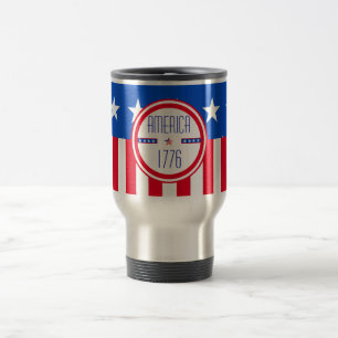 Mug de voyage patriotique américain 1776