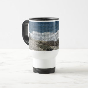 Mug De Voyage Paysage de la côte du Pacifique Photo Plage Vagues