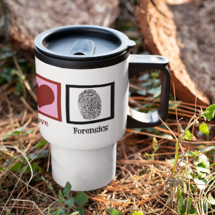 Mug De Voyage Peace Love Forensics
