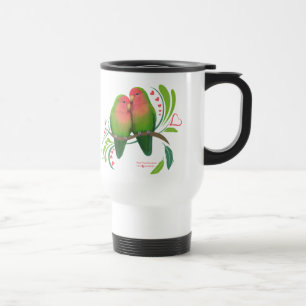 Mug De Voyage Peach Faced Inséparables