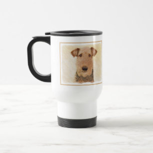 Mug De Voyage Peinture Airedale Terrier - Cute Original Art