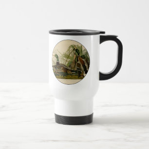 Mug De Voyage Peinture d'oiseaux de Mallard Duck Audubon