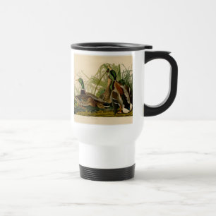 Mug De Voyage Peinture d'oiseaux de Mallard Duck Audubon