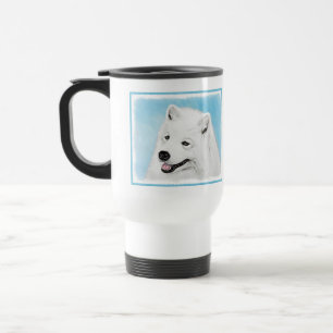 Mug De Voyage Peinture Samoyed - Cute Original Chien Art