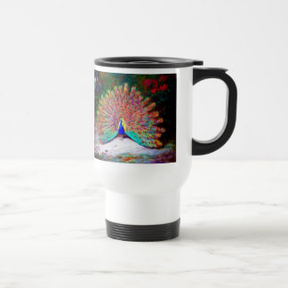 Mug De Voyage Peinture vintage de paon