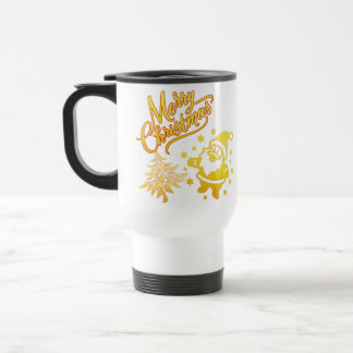 Mug De Voyage Père Noël doré et décoration de Noël arbre de Noël