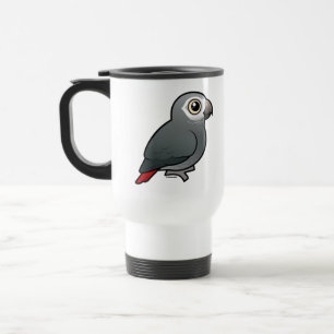 Mug De Voyage Perroquet de gris africain de Timneh