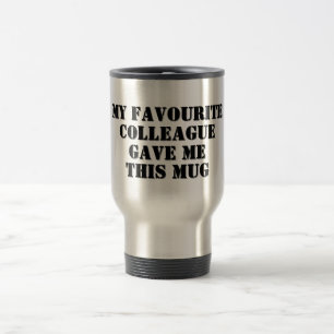 Mug De Voyage Personnalisé Funny Collègue cadeau secret Père Noë