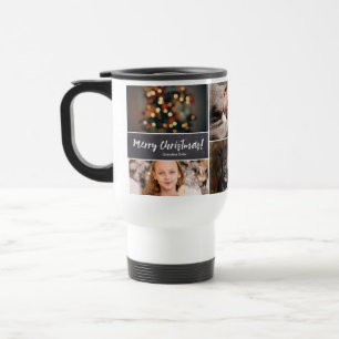 Mug De Voyage Personnalisé, Noël, Collage 6 Photos, Chalk