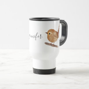 Mug de voyage personnalisé Wren Bird
