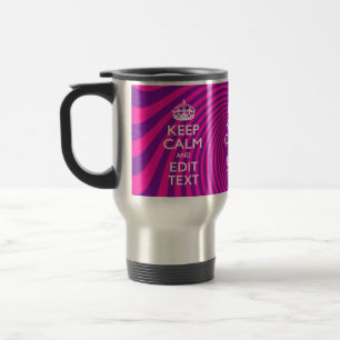 Mug De Voyage Personnalisez Votre Confort En Disant Éclair Rose
