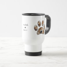 Pet Lovers Paw Print Custom Nom Photo Collage