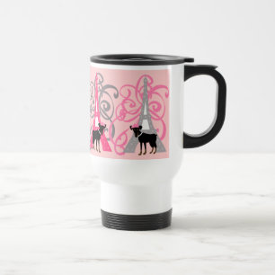 Mug De Voyage Petit chien à Paris de le