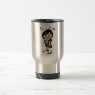 Mug De Voyage Petite Mlle MBA - femelle de brune/cheveux noirs