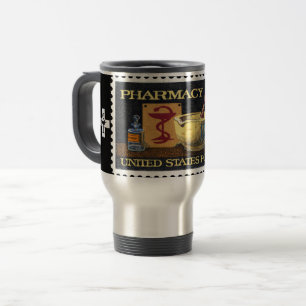 Mug De Voyage Pharmacie Rx Stamp~Pharmacist ~Druggist~Apothecary