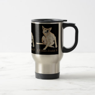 Mug De Voyage photo amusante de démangeaisons de chien grattant