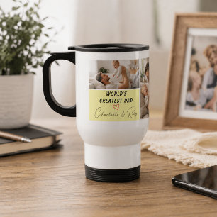 Mug De Voyage Photo de papa le plus grand du monde personnalisé