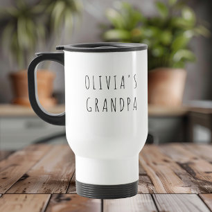 Mug De Voyage Photo grand-père personnalisée Cadeau personnali