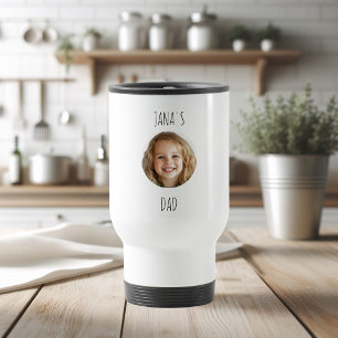 Mug De Voyage Photo Personnalisée Du Visage Du Père